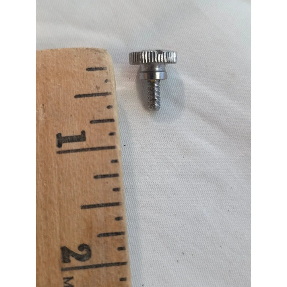 Vintage Metal Sewing Machine Presser Foot Thumb Screw Replacement Part Silver